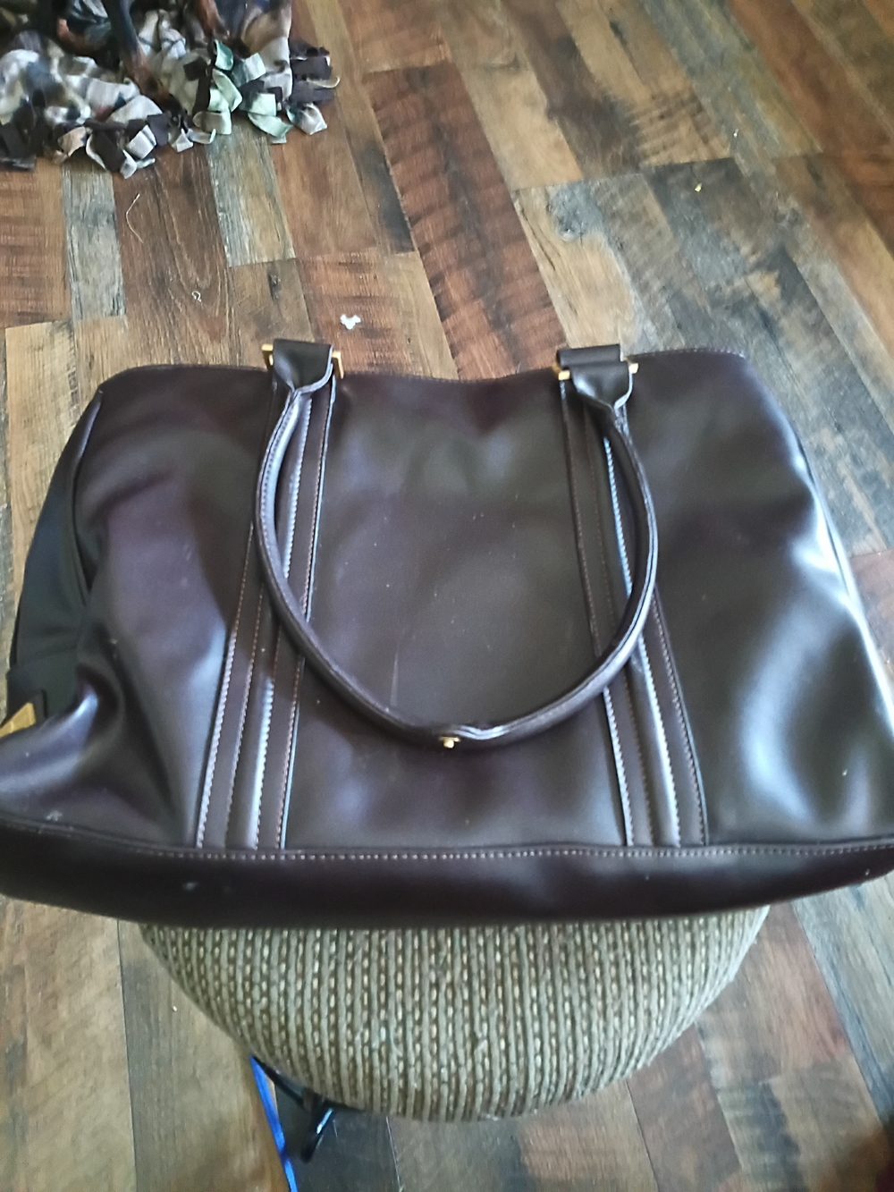 Classic Dark Brown Laptop Tote Bag - Timeless Carryall